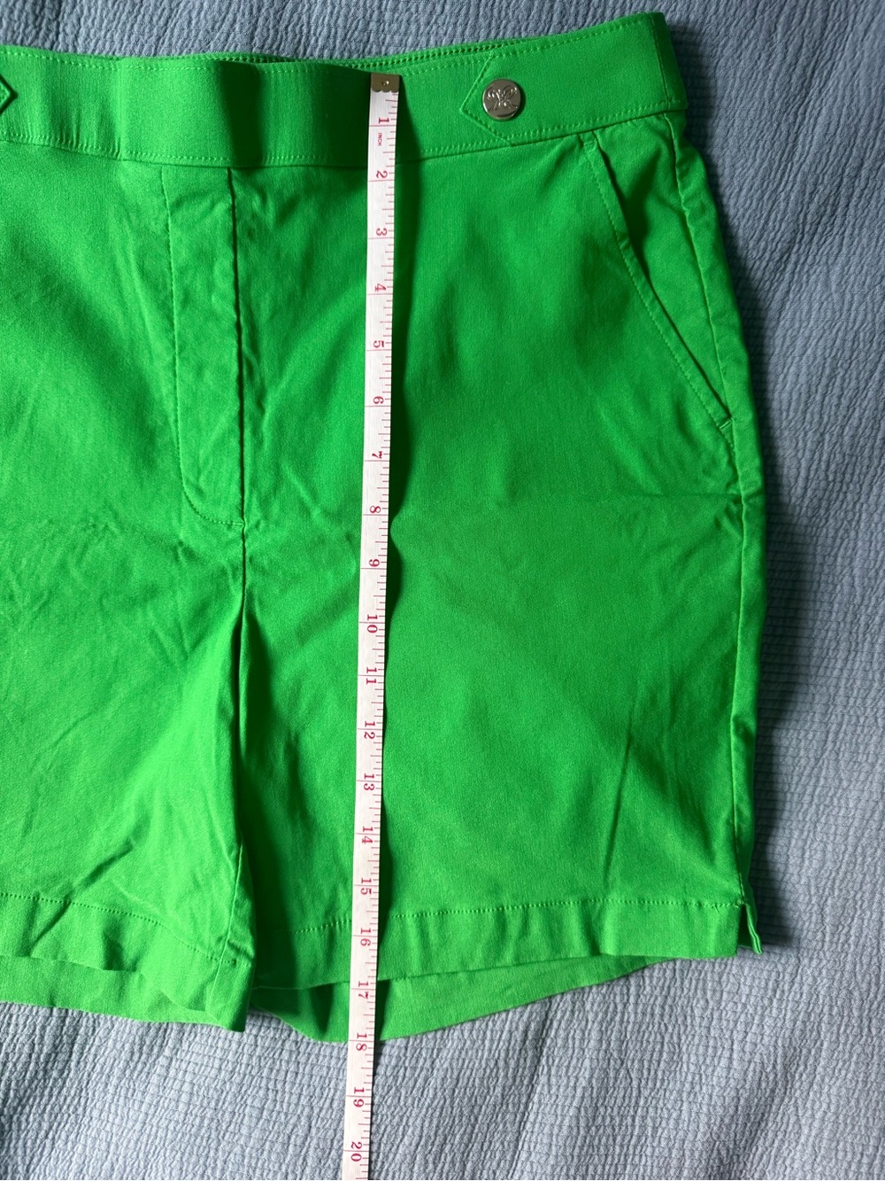Rafaella Vibrant Green Women's Bermuda Shorts - Picture 2 of 5